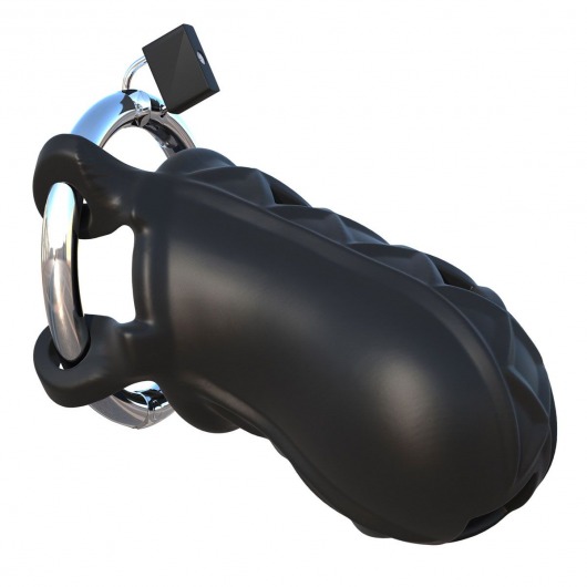 Черный замок верности Extreme Silicone Cock Blocker - Pipedream - купить с доставкой в Жуковском