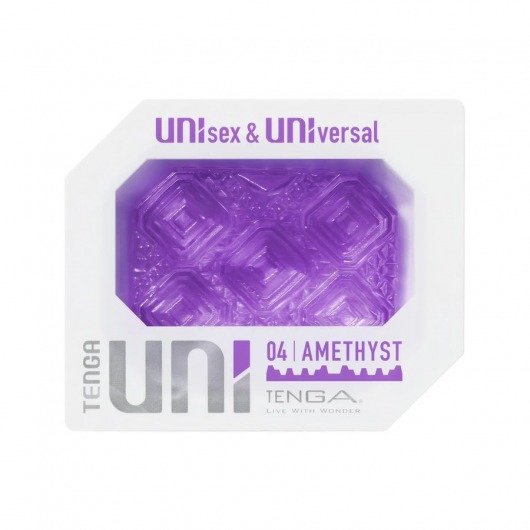 Фиолетовый мастурбатор-стимулятор Tenga Uni Amethyst - Tenga - в Жуковском купить с доставкой