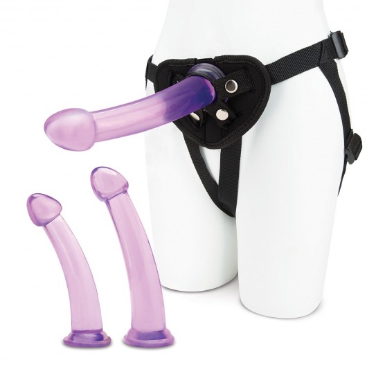 Тренировочный набор с тремя насадками Pegging Training Set - Lux Fetish - купить с доставкой в Жуковском