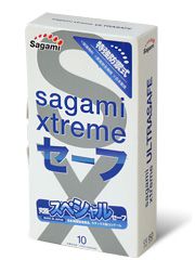 Презервативы Sagami Xtreme Ultrasafe с двойным количеством смазки - 10 шт. - Sagami - купить с доставкой в Жуковском