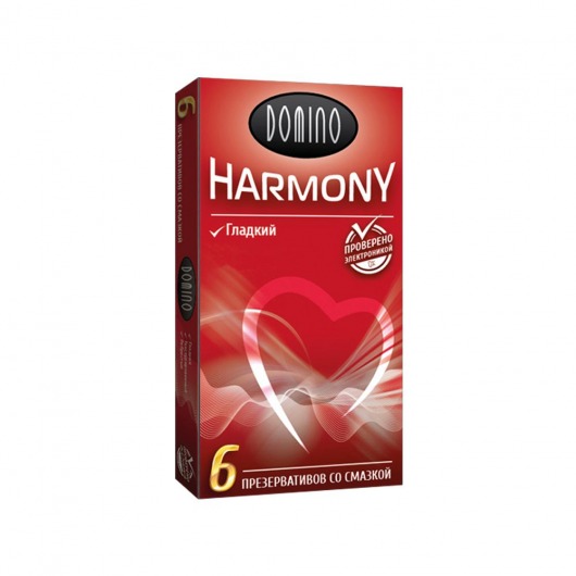 Гладкие презервативы Domino Harmony - 6 шт. - Domino - купить с доставкой в Жуковском