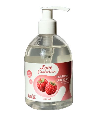 Лубрикант на водной основе Love Protection Raspberry с ароматом малины - 300 мл. - Lola Games - купить с доставкой в Жуковском