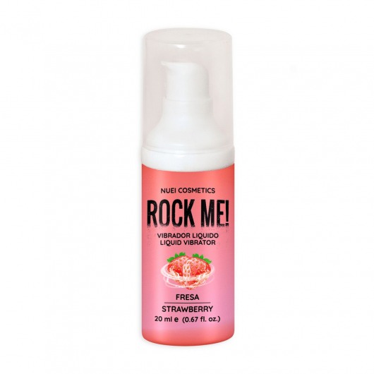 Жидкий вибратор Nuei Rock Me! с ароматом клубники - 20 мл. - Nuei cosmetics - купить с доставкой в Жуковском