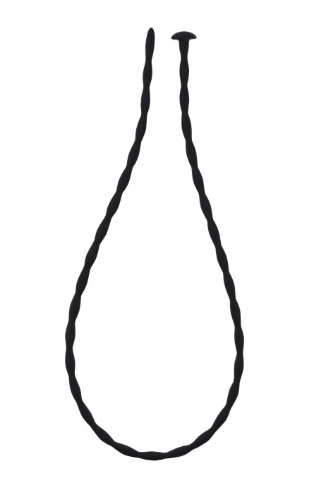 Черный уретральный массажер Glide Medium - 30 см. - Lola Games - купить с доставкой в Жуковском