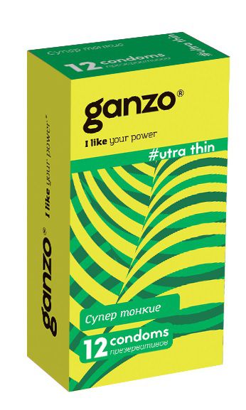 Ультратонкие презервативы Ganzo Ultra thin - 12 шт. - Ganzo - купить с доставкой в Жуковском