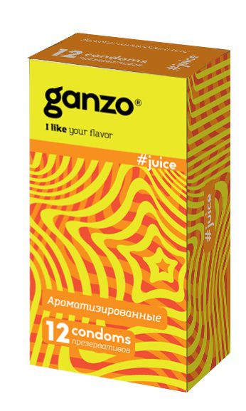 Ароматизированные презервативы Ganzo Juice - 12 шт. - Ganzo - купить с доставкой в Жуковском