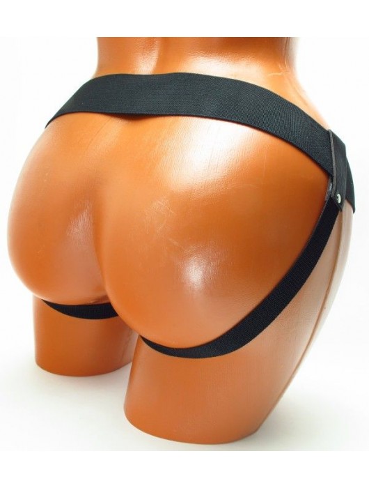 Трусики для страпона коричневого цвета - БДСМ Арсенал - купить с доставкой в Жуковском