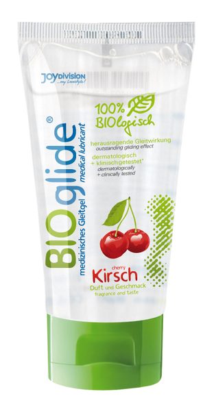 Гель-лубрикант на водной основе с ароматом вишни BIOglide Kirsch - 80 мл. - Joy Division - купить с доставкой в Жуковском