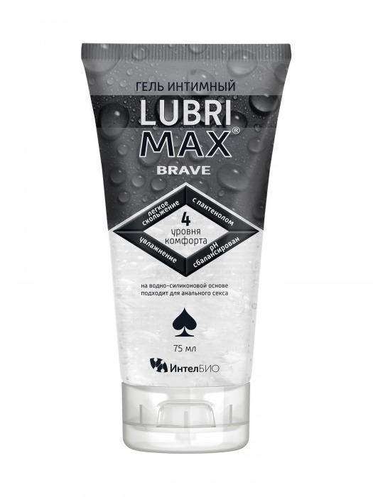 Водно-силиконовый интимный гель-смазка Lubrimax Brave - 75 мл. - ИнтелБИО - купить с доставкой в Жуковском