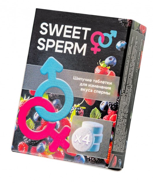 Шипучие таблетки для мужчин Sweet Sperm для изменения вкуса спермы (4 шт. по 0,5 гр.) - Капиталпродукт - купить с доставкой в Жуковском