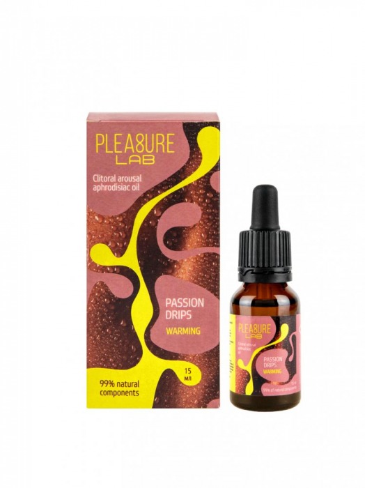 Капли с согревающим эффектом Passion Drips Warming - 15 мл. - Pleasure Lab - купить с доставкой в Жуковском