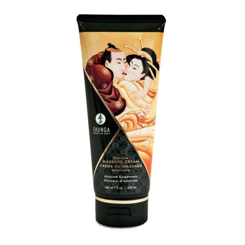 Массажный крем для тела с ароматом миндаля Almond Sweetness - 200 мл. - Shunga - купить с доставкой в Жуковском