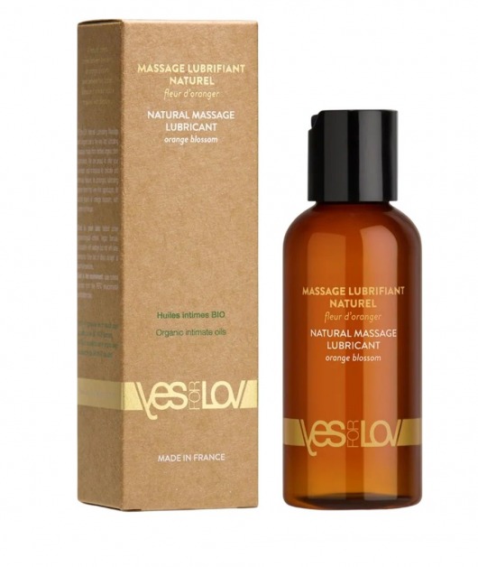 Натуральная массажная смазка Natural Lubricant Orange Blossom - 100 мл. - YESforLOV - купить с доставкой в Жуковском