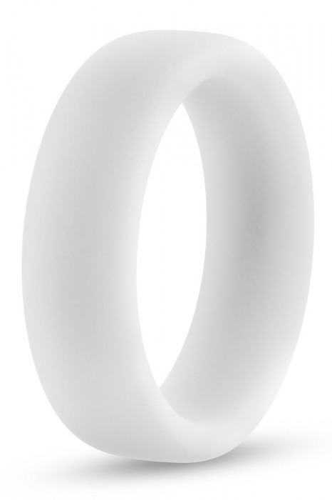 Белое люминесцентное эрекционное кольцо Silicone Glo Cock Ring - Blush Novelties - в Жуковском купить с доставкой