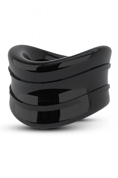 Черное эрекционное кольцо на мошонку Beef Ball Stretcher Snug - Blush Novelties - в Жуковском купить с доставкой