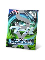 Презерватив Sagami Xtreme Mint с ароматом мяты - 1 шт. - Sagami - купить с доставкой в Жуковском