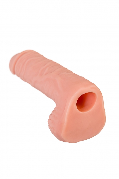 Телесная удлиняющая фаллическая насадка - 16 см. - ToyFa - в Жуковском купить с доставкой