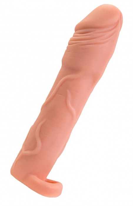 Телесная удлиняющая насадка с подхватом - 19 см. - ToyFa - в Жуковском купить с доставкой