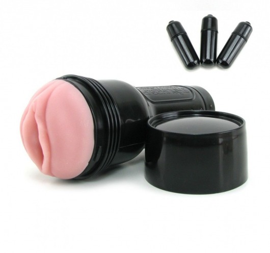 Мастурбатор-вагина Fleshlight - Vibro Pink Lady Touch с вибрацией - Fleshlight - в Жуковском купить с доставкой