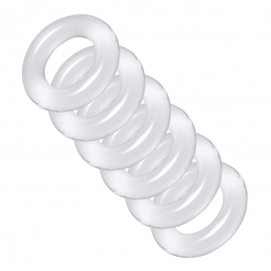 Комплект из 6 прозрачных эрекционных колец Ring Master Custom Ball Stretcher Kit - XR Brands - в Жуковском купить с доставкой