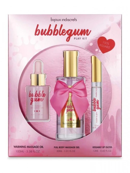 Набор средств для массажа и ласк Bubblegum Play Kit - Bijoux Indiscrets - купить с доставкой в Жуковском