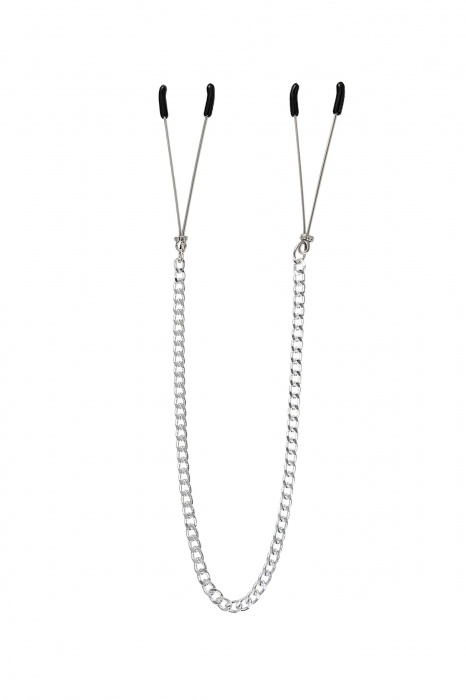 Зажимы на соски «Вилки» на цепочке - Pecado - купить с доставкой в Жуковском