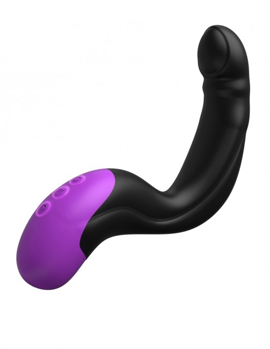 Черно-фиолетовый вибромассажёр простаты Hyper-Pulse P-Spot Massager - Pipedream - в Жуковском купить с доставкой