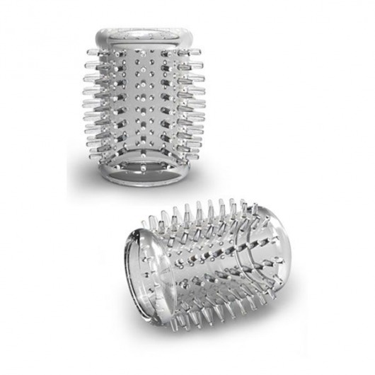 Прозрачная насадка с шипами STAY HARD COCK SLEEVE 01 CLEAR - Blush Novelties - в Жуковском купить с доставкой