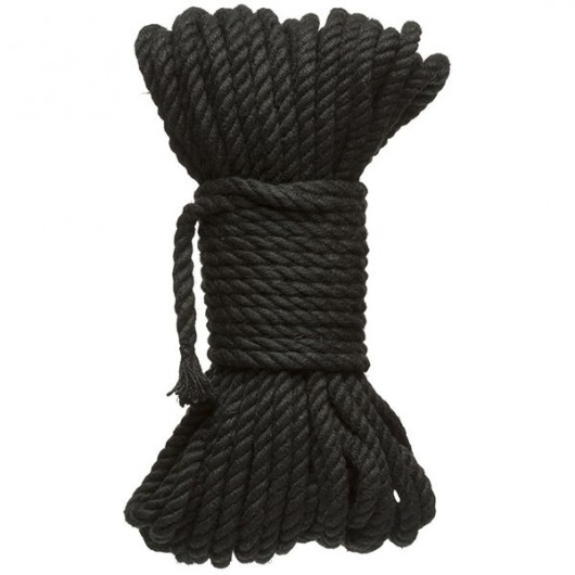 Черная верёвка для связывания и фиксации Bind Tie - 15,24 м. - Doc Johnson - купить с доставкой в Жуковском