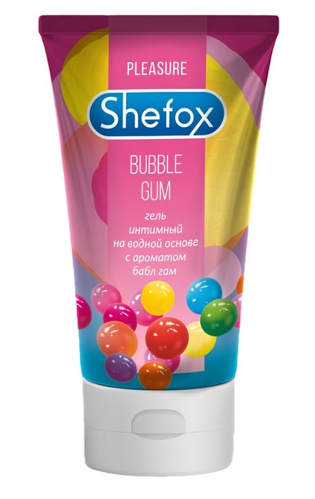 Интимная гель-смазка Shefox «Бабл гам» - 50 мл. - Shefox - купить с доставкой в Жуковском