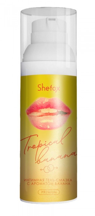 Интимная гель-смазка Shefox Premium «Тропический банан» - 50 мл. - Shefox - купить с доставкой в Жуковском