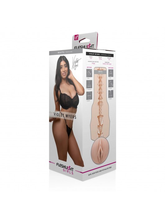 Мастурбатор-вагина Fleshlight Girls - Violet Myers Waifu - Fleshlight - в Жуковском купить с доставкой