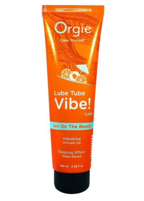 Гель с эффектом вибрации Lube Tube Vibe Low Sex On The Beach - 100 мл. - ORGIE - купить с доставкой в Жуковском
