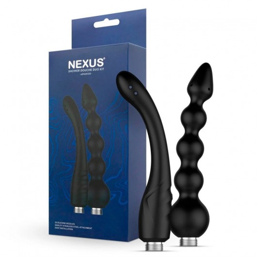 Набор из 2 насадок для анального душа Shower Douche Duo Kit - Nexus Range - купить с доставкой в Жуковском