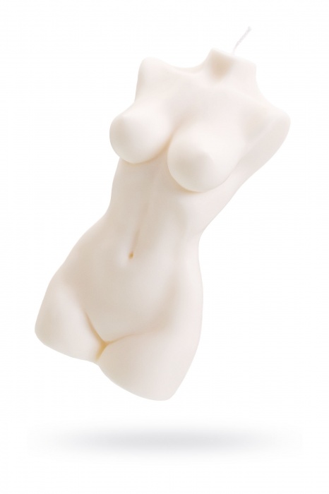 Белая интерьерная свеча в форме женского торса - 850 гр. - Pecado - купить с доставкой в Жуковском