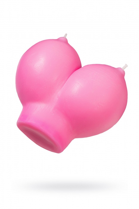 Розовая свеча «Сиськи» - 150 гр. - Pecado - купить с доставкой в Жуковском