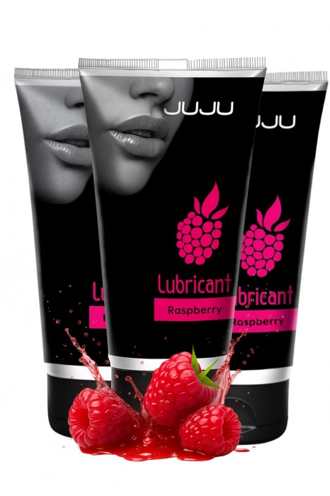 Набор из 3 съедобных лубрикантов JUJU со вкусом малины - JuJu - купить с доставкой в Жуковском