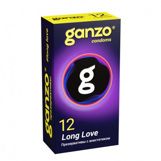 Презервативы с анестетиком для продления удовольствия Ganzo Long Love - 12 шт. - Ganzo - купить с доставкой в Жуковском