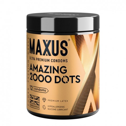 Точечные презервативы MAXUS 2000 Amazing Dots с железным кейсом - 12 шт. - Maxus - купить с доставкой в Жуковском