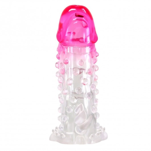 Прозрачно-розовая насадка на пенис Wilford - 13,5 см. - Baile - в Жуковском купить с доставкой