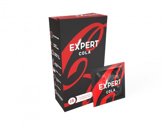 Презервативы с ароматом колы Expert Cola - 15 шт. - Expert - купить с доставкой в Жуковском