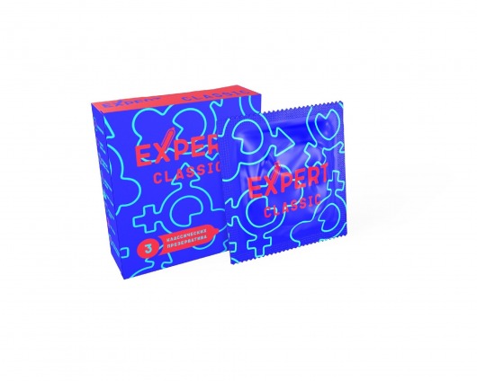 Классические презервативы Expert Classic - 3 шт. - Expert - купить с доставкой в Жуковском