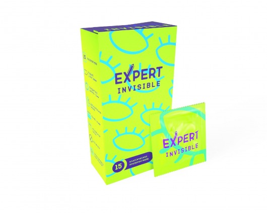 Ультратонкие презервативы Expert Invisible - 15 шт. - Expert - купить с доставкой в Жуковском