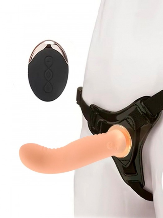 Женский вибрострапон со съемной насадкой и пультом ДУ - Erokay - купить с доставкой в Жуковском