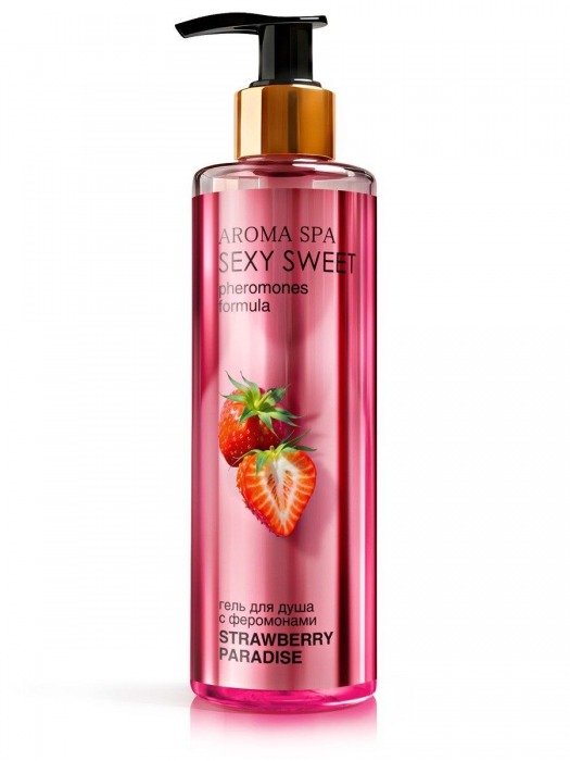 Гель для душа с феромонами и ароматом клубники Strawberry Paradise - 200 мл. -  - Магазин феромонов в Жуковском