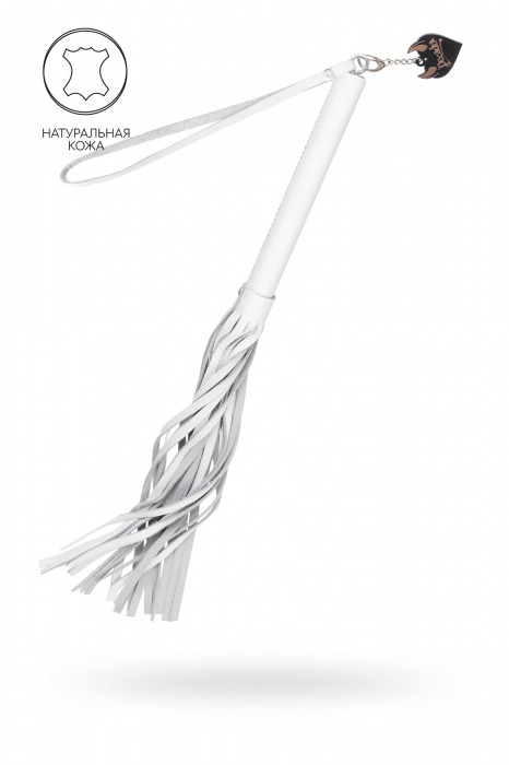 Белая кожаная плеть - 50 см. - Pecado - купить с доставкой в Жуковском