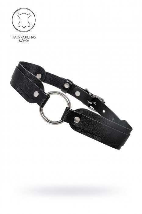 Черный кожаный чокер-ошейник со скруглёнными углами - Pecado - купить с доставкой в Жуковском