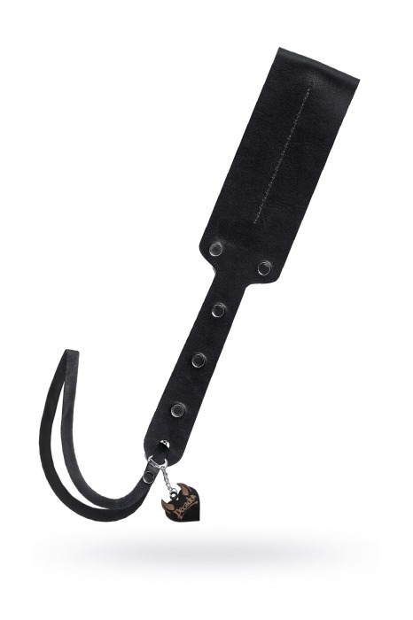 Черный кожаный пэддл - 32 см. - Pecado - купить с доставкой в Жуковском