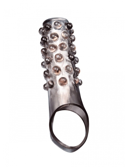 Дымчатая насадка на пенис с выпуклостями - 11 см. - Sex Expert - в Жуковском купить с доставкой