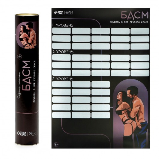 Плакат для двоих со скретч-слоем «БДСМ» - Сима-Ленд - купить с доставкой в Жуковском